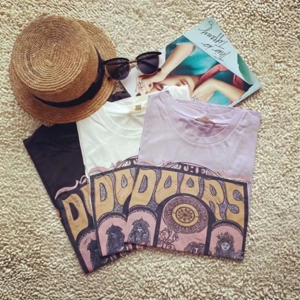 Lilac Purple the doors band concert graphic tee - Picture 9 of 11